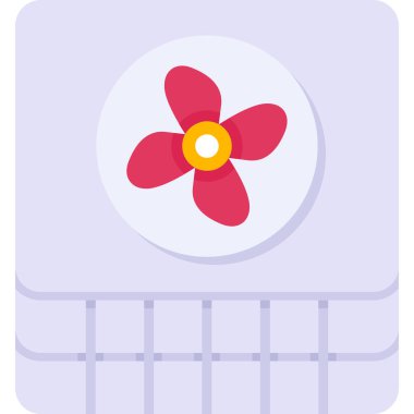 Çiçek. Web simgesi basit illüstrasyon