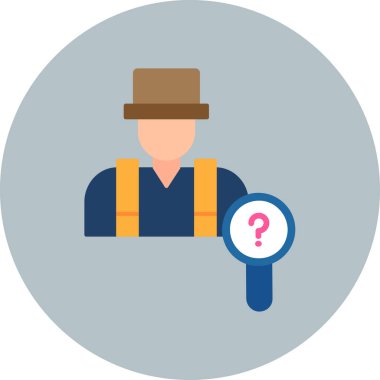 Büyüteçli mühendis.