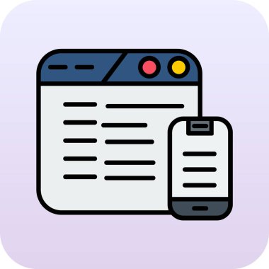 Web renk simgesi. Vektör çizim