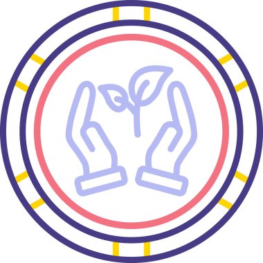 Yaprakla bozuk para tutan bir el.