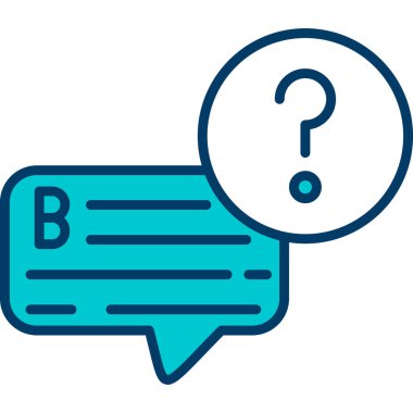 Faq simge vektör illüstrasyonu