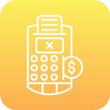 Moda Biçiminde Hesaplayıcı Simgesi İzole Arkaplan