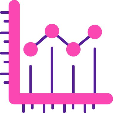 grafik çizelgesi vektör çizelgesi simgesi