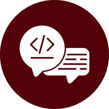 konuşma simgesi vektör illüstrasyonu