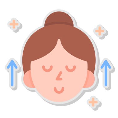 Kadın Gövdesi Simgesi, vektör illüstrasyonu