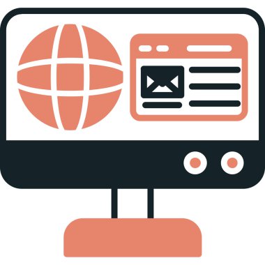 Web simgesi vektör illüstrasyonu