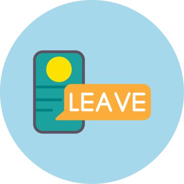 Simge vektör çizim bırakın