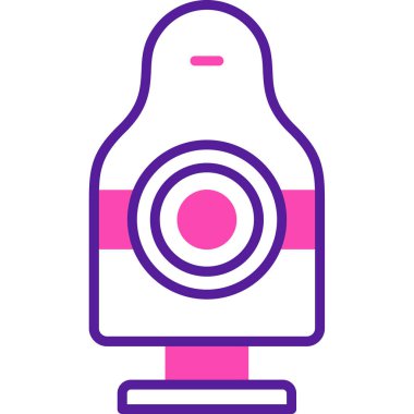 Kamera. Web simgesi basit illüstrasyon