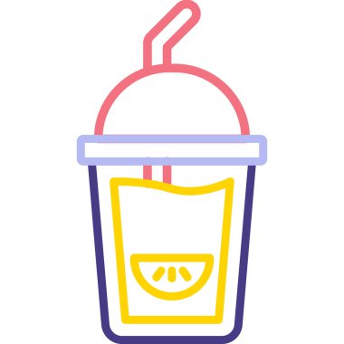 dondurma simgesi, basit vektör çizimi