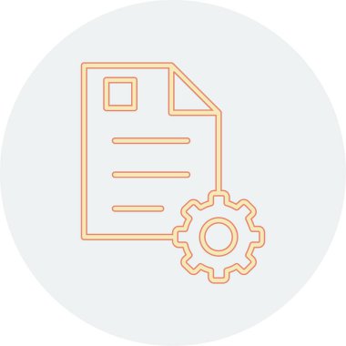 Dosya simgesinin vektör illüstrasyonu