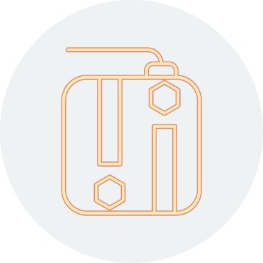 gaz tankı ikonu vektör illüstrasyonu