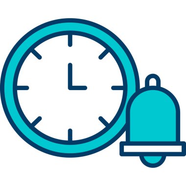 Çalar saat. Web simgesi basit illüstrasyon