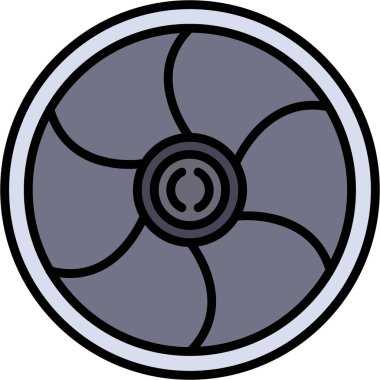 fan fan simgesi vektör illüstrasyonu