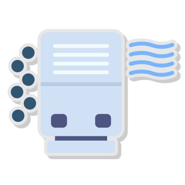 Kağıt etiketi beyaz arkaplanda izole edildi