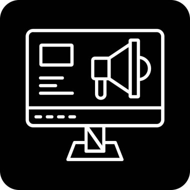 Bilgisayarın vektör illüstrasyon tasarımı