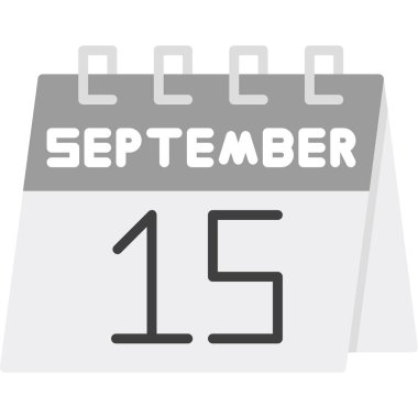 Takvim simgesi vektör illüstrasyonu