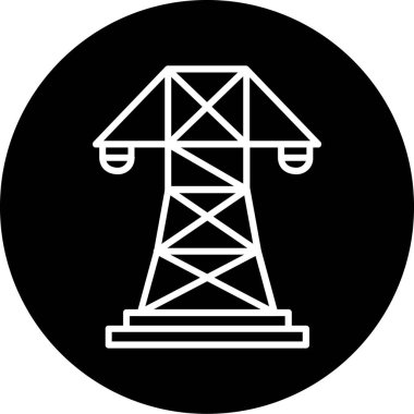 Bir kule simgesinin vektör çizimi