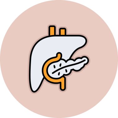 Modern b 'nin vektör illüstrasyonunda akciğer ikonu yok