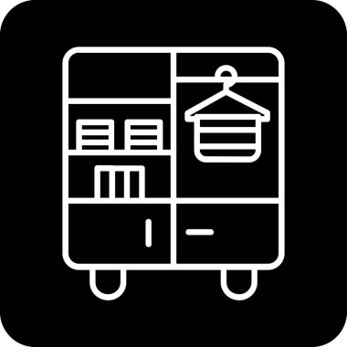 Bir bus simgesinin vektör illüstrasyonu