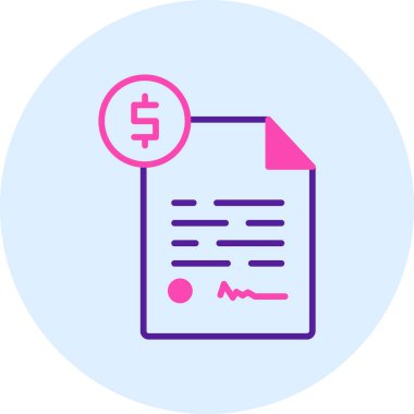 Belge. Web simgesi basit illüstrasyon