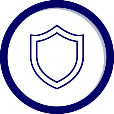 Koruma. Web simgesi basit illüstrasyon