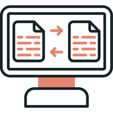 Kolayca düzenleyebilen ve düzenleyebilen Veri Depolama Vektörü simgesi