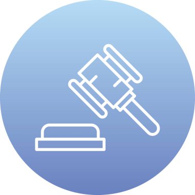 Hukuk simgesinin vektör illüstrasyonu