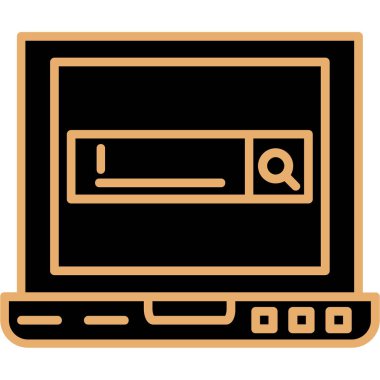 Bir bilgisayarın vektör illüstrasyonu