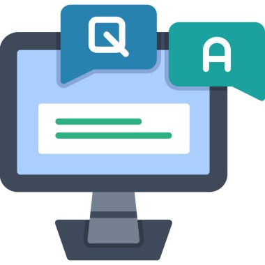 Sohbet simgesi vektör illüstrasyonu