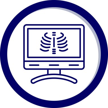 Bilgisayar. Web simgesi basit illüstrasyon