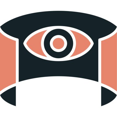 Göz simgesi vektör illüstrasyonu