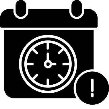 Alarm uyarı simgesi ana hat biçiminde