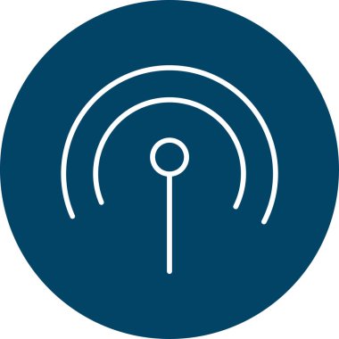 Kablosuz bağlantı sinyali. resimleme tasarım biçimi