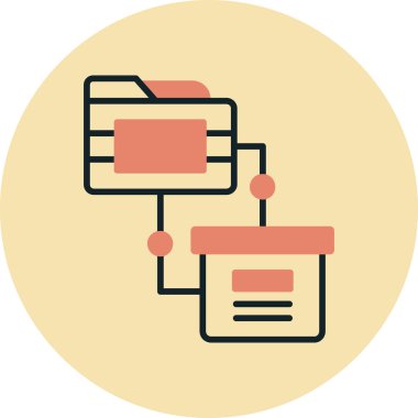 Modern simgenin vektör illüstrasyonu