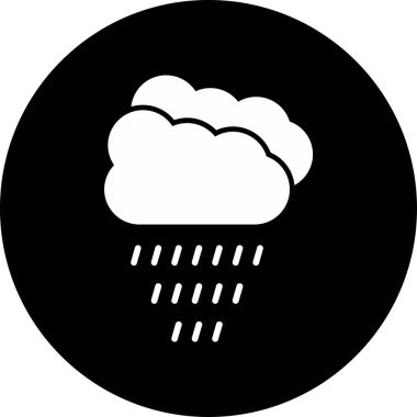Yağmur simgesinin vektör illüstrasyonu