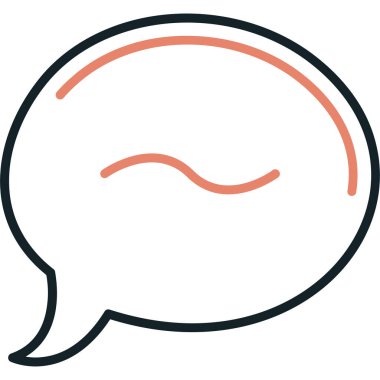 Sohbet simgesi vektör illüstrasyon tasarımı ile konuşma balonu