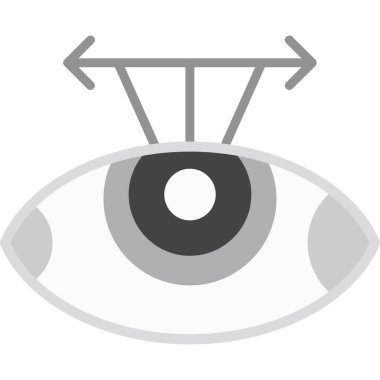 Göz. Web simgesi basit illüstrasyon