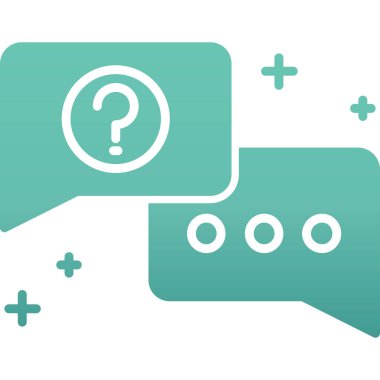 soru işareti ikon vektör çizim şablonu