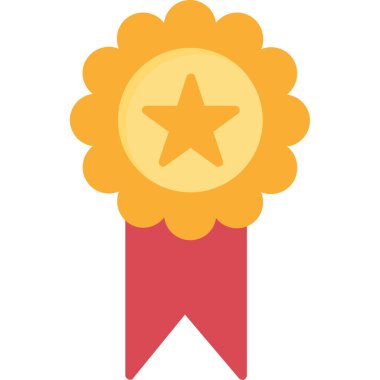 Ödülü rozet vektör simgesi