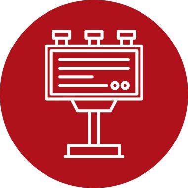 vektör lcd simgesi illüstrasyonu