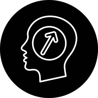 Modern b 'nin vektör illüstrasyonu beynin ikonundan yoksun