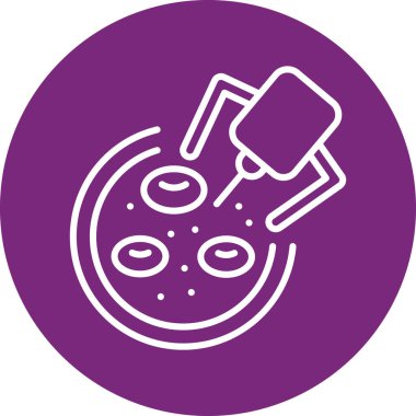 Gıda simgesinin vektör illüstrasyonu