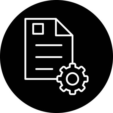 Vektör belgesi Simge illüstrasyonu