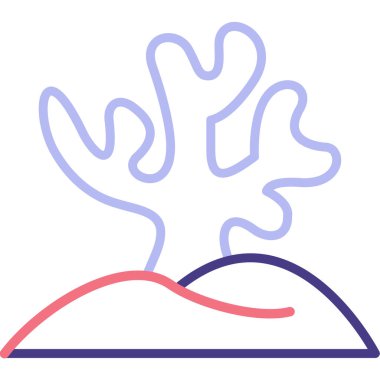 Orman. Web simgesi basit illüstrasyon