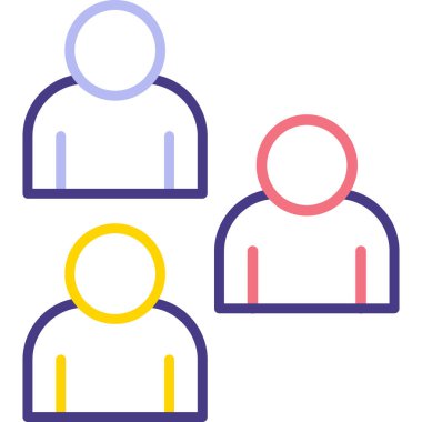 İnsan simgesinin vektör illüstrasyonu