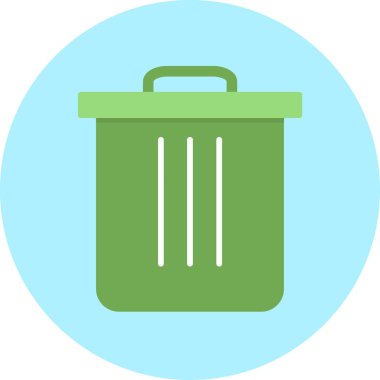 Çöp kutusu vektör simgesi