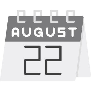 düz takvim tasarım vektör çizimi.