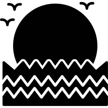 Ay simgesi, vektör illüstrasyonu