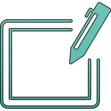 Bir karikatür kağıdının vektör çizimi