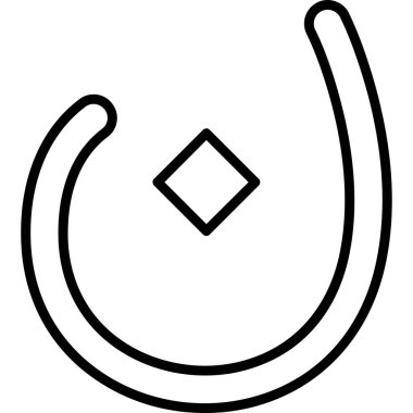 At nalı ikonu vektör illüstrasyonu